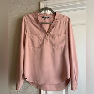 NINE WEST Structured Blouse in Blush
